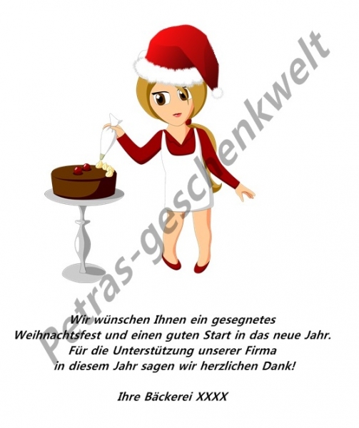 Flasche Handtuch Geschenk für Bäckerei Verkäuferin